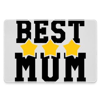 Best Mom - Mother's Day - Large Gaming Mouse Mat - grey - Front