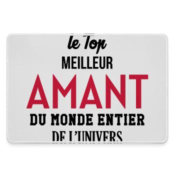 Amant / Maîtresse / Sexy / Sexe / Drague / Mariage - Large Gaming Mouse Mat - grey - Front