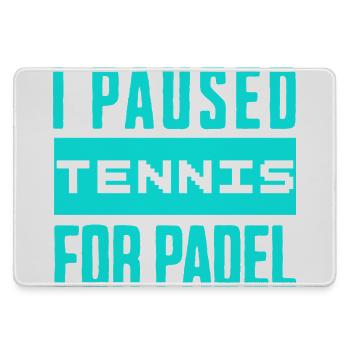 Tennis & Padel Hoodie, für echte Racket Fans - Mousepad groß für Gamer - Grau - Vorne