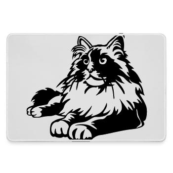 Ragdoll Katze - Mousepad groß für Gamer - Grau - Vorne