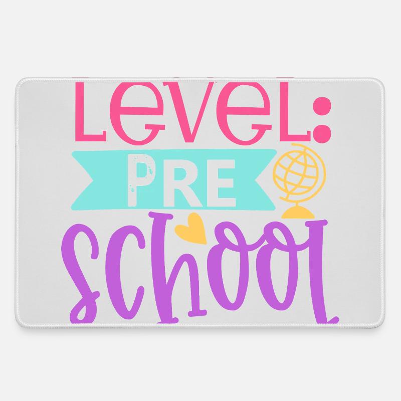Level: Preschool - Large Gaming Mouse Mat - grey