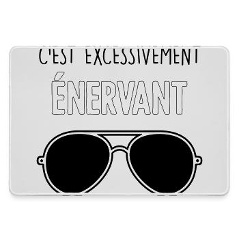 Dikkenek – "Es ist äußerst nervig" Aviator - Mousepad groß für Gamer - Grau - Vorne