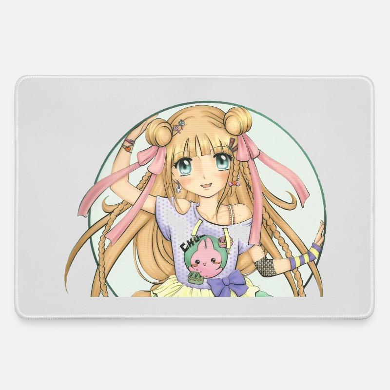 Manga - Large Gaming Mouse Mat - grey