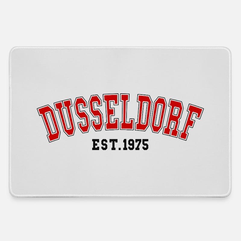 Dusseldorf Est. 1975 - Large Gaming Mouse Mat - grey
