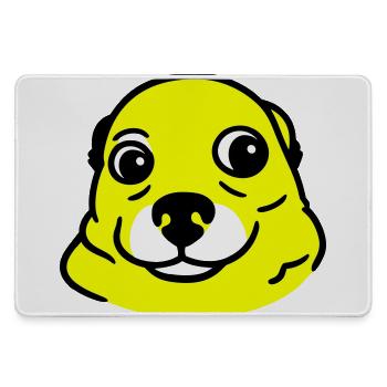 Anxious Dog in Pop Art Style - Large Gaming Mouse Mat - grey - Front