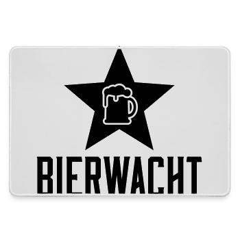 Bierkrug Linienkunst - Mousepad groß für Gamer - Grau - Vorne