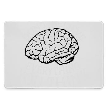 Don't Believe Everything You Think Saying Wisdom - Large Gaming Mouse Mat - grey - Front