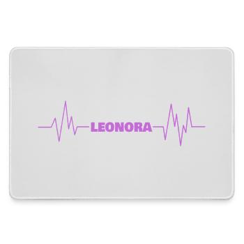 Leonora comme prénom - Grand tapis de souris gamer - bruyère - Devant