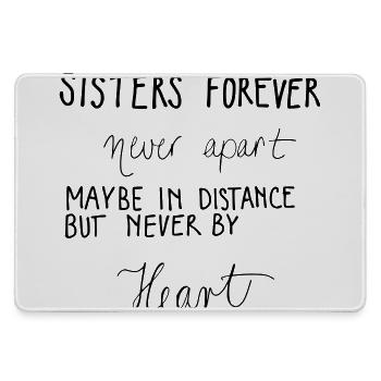 SISTERS FOREVER - Mousepad groß für Gamer - Grau - Vorne