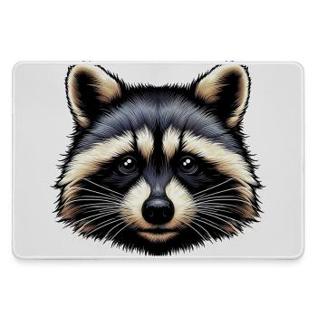 Waschbär - Mousepad groß für Gamer - Grau - Vorne