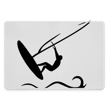 windsurfing - Large Gaming Mouse Mat - grey - Front