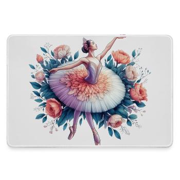 Balletttänzerin mit Tutu - Mousepad groß für Gamer - Grau - Vorne