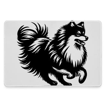 Spitz - Mousepad groß für Gamer - Grau - Vorne