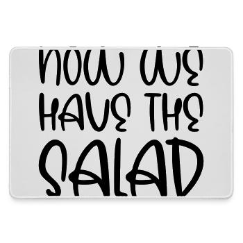 Now we have the salad - Large Gaming Mouse Mat - grey - Front