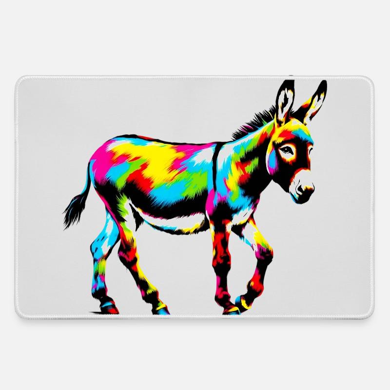 Donkey Mule - Large Gaming Mouse Mat - grey