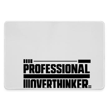 Introvertiert professional Overthinker - Mousepad groß für Gamer - Grau - Vorne