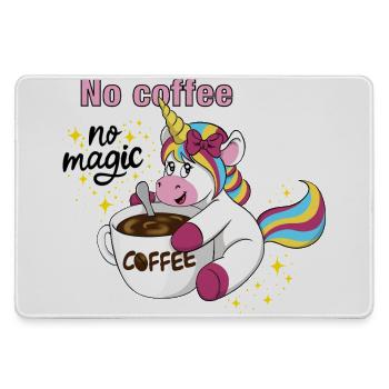 Licorne de café sans café sans magie - Grand tapis de souris gamer - bruyère - Devant