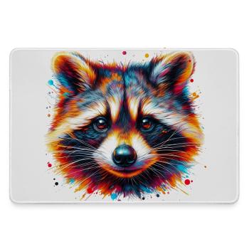 Raccoon - Large Gaming Mouse Mat - grey - Front