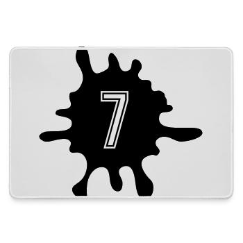 Blobs 7 Number - Large Gaming Mouse Mat - grey - Front