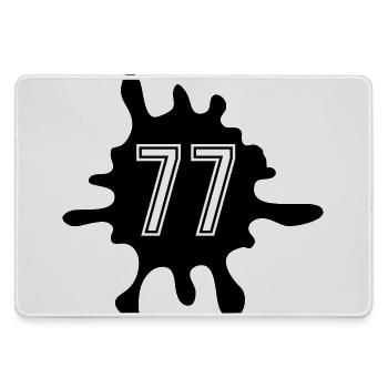 Blobs 77 Number - Large Gaming Mouse Mat - grey - Front