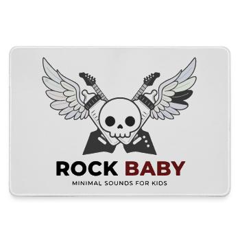 Rock Baby - Large Gaming Mouse Mat - grey - Front