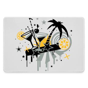 cocktail_bar - Grand tapis de souris gamer - bruyère - Devant