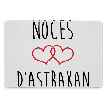 Wedding Anniversary - Astrakhan Wedding (64 years) - Large Gaming Mouse Mat - grey - Front