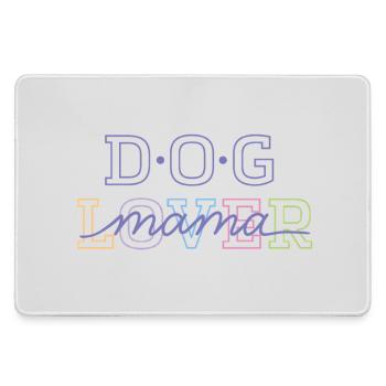 Dog lover & mom - Large Gaming Mouse Mat - grey - Front