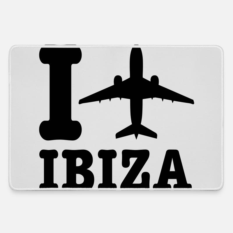 Ibiza Holidays - Large Gaming Mouse Mat - grey
