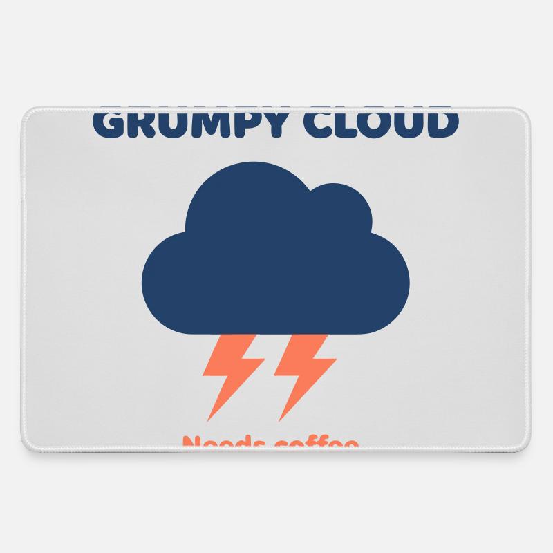Nuage Café - Large Gaming Mouse Mat - grey