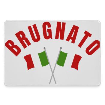 Brugnato Italian Flags - Large Gaming Mouse Mat - grey - Front