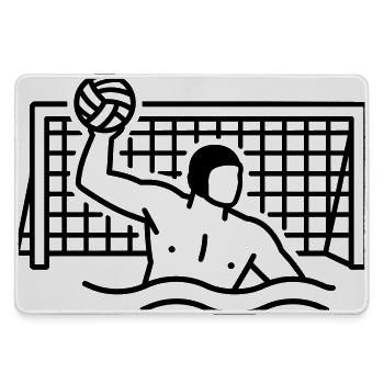 water polo - Large Gaming Mouse Mat - grey - Front