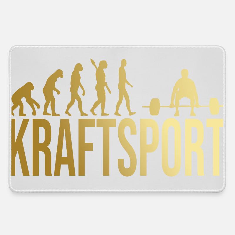 Evolution Kraftsport - Mousepad groß für Gamer - Grau