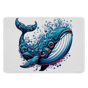 Whale - Large Gaming Mouse Mat - grey - Front