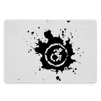 Wheelchair splash, paint splatter wheelchair design* - Large Gaming Mouse Mat - grey - Front