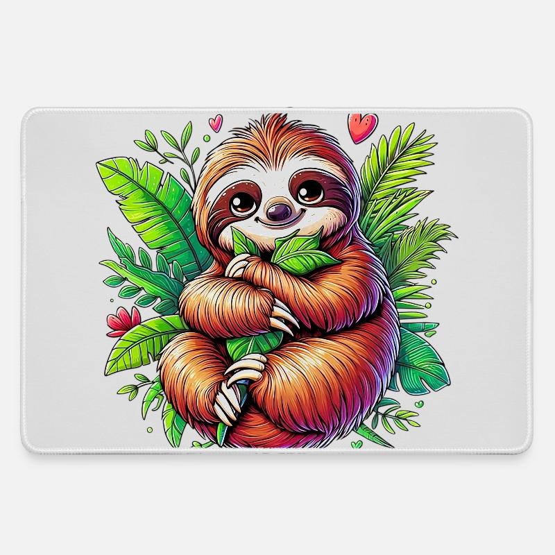 Sloth - Large Gaming Mouse Mat - grey