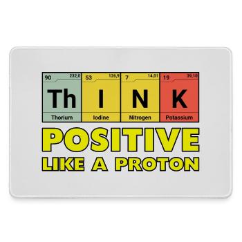 Penser positif, comme un proton - Grand tapis de souris gamer - bruyère - Devant
