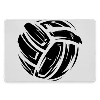 Leder Ball Material Illustration Volleyball Symbol - Mousepad groß für Gamer - Grau - Vorne