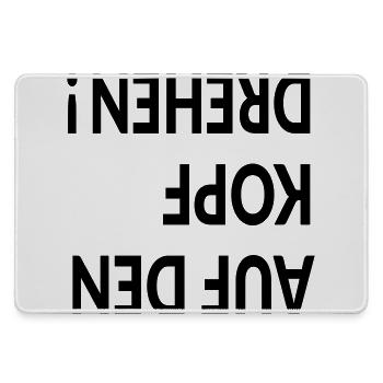 AUF DEN KOPF DREHEN - TRANSFORMATION - Mousepad groß für Gamer - Grau - Vorne