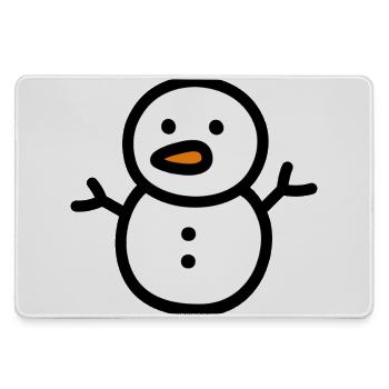 bonhomme de neige - Grand tapis de souris gamer - bruyère - Devant
