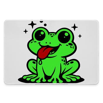 Toad Comic Frog - Large Gaming Mouse Mat - grey - Front