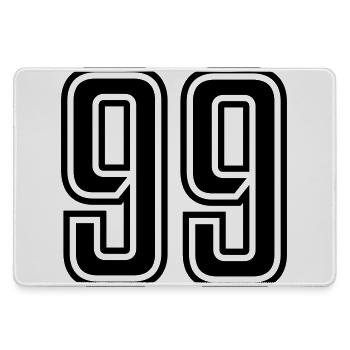99 - Mousepad groß für Gamer - Grau - Vorne