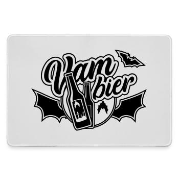 Vam-Bier, Bier, Vampier - Mousepad groß für Gamer - Grau - Vorne