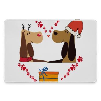 Le bonheur de Noël - Grand tapis de souris gamer - bruyère - Devant