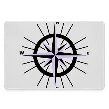 Compass nautique - Grand tapis de souris gamer - bruyère - Devant