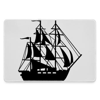 Schiff - Mousepad groß für Gamer - Grau - Vorne