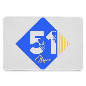 51 - Large Gaming Mouse Mat - grey - Front