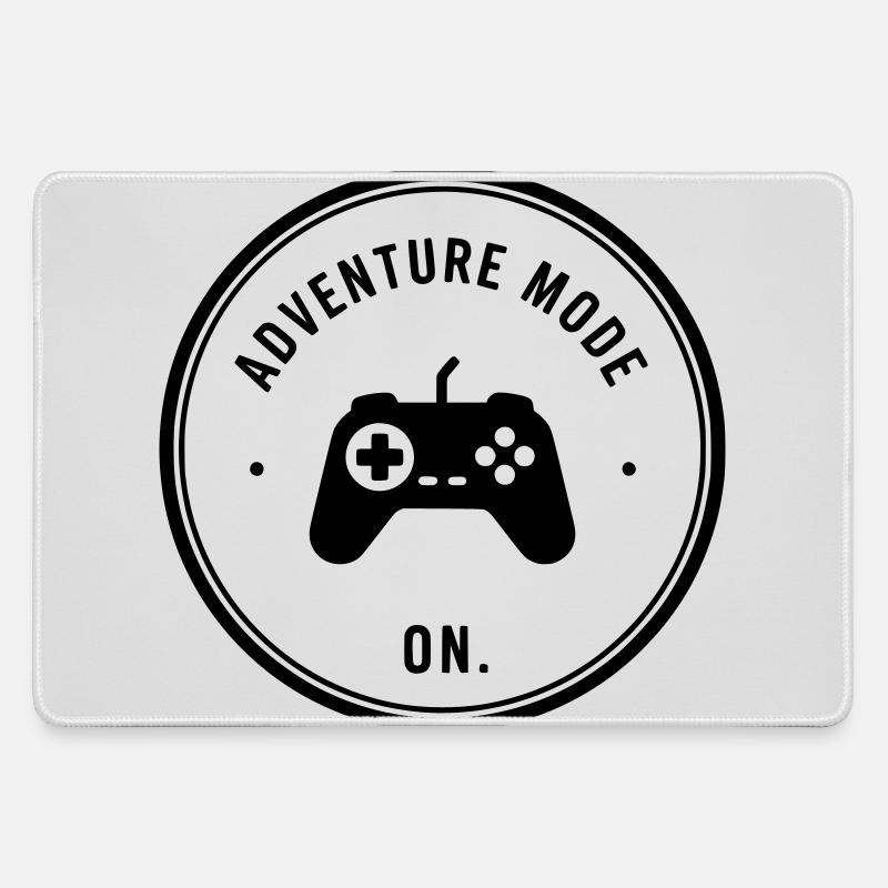 Mode aventure activé - Grand tapis de souris gamer - bruyère