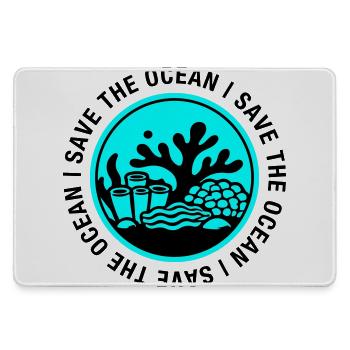 Save the Ocean - Large Gaming Mouse Mat - grey - Front