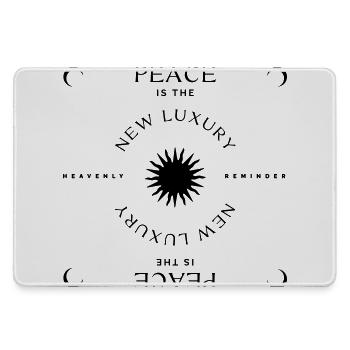 Peace is the new Luxury - Mousepad groß für Gamer - Grau - Vorne